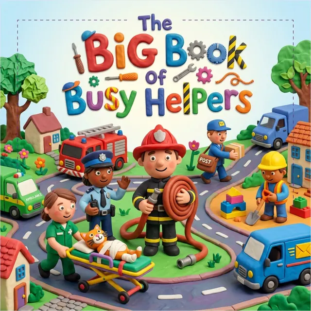 A square cover: The Big Book of Busy Helpers